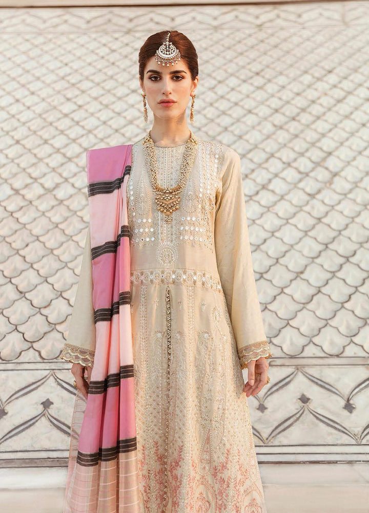 RajBari Embroidered Chikankari Suits Unstitched 3 Piece RB21PC 02A - Winter Collection