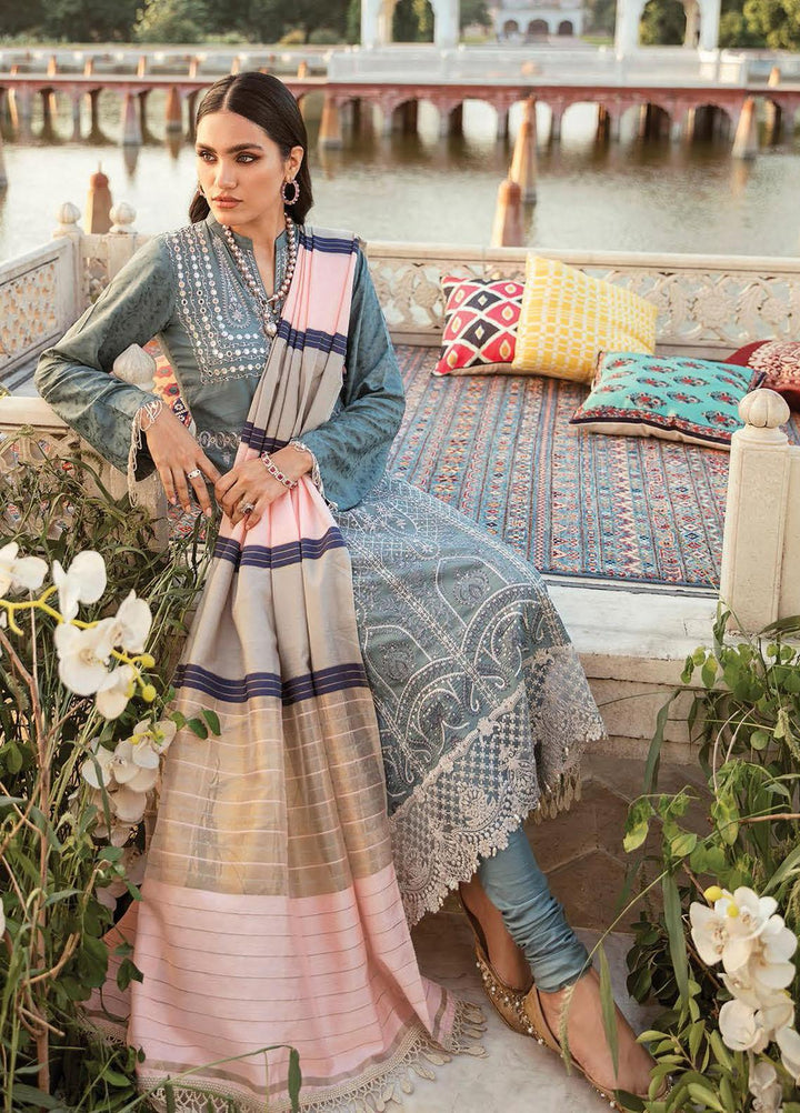 RajBari Embroidered Chikankari Suits Unstitched 3 Piece RB21PC 02B - Winter Collection