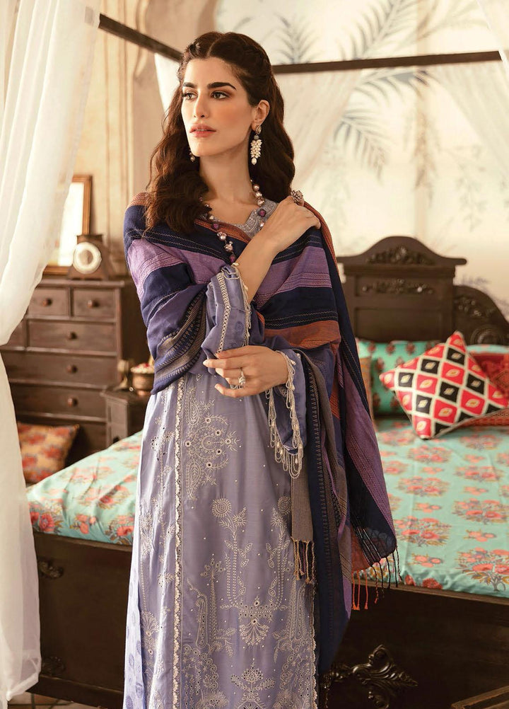 RajBari Embroidered Chikankari Suits Unstitched 3 Piece RB21PC 03B - Winter Collection