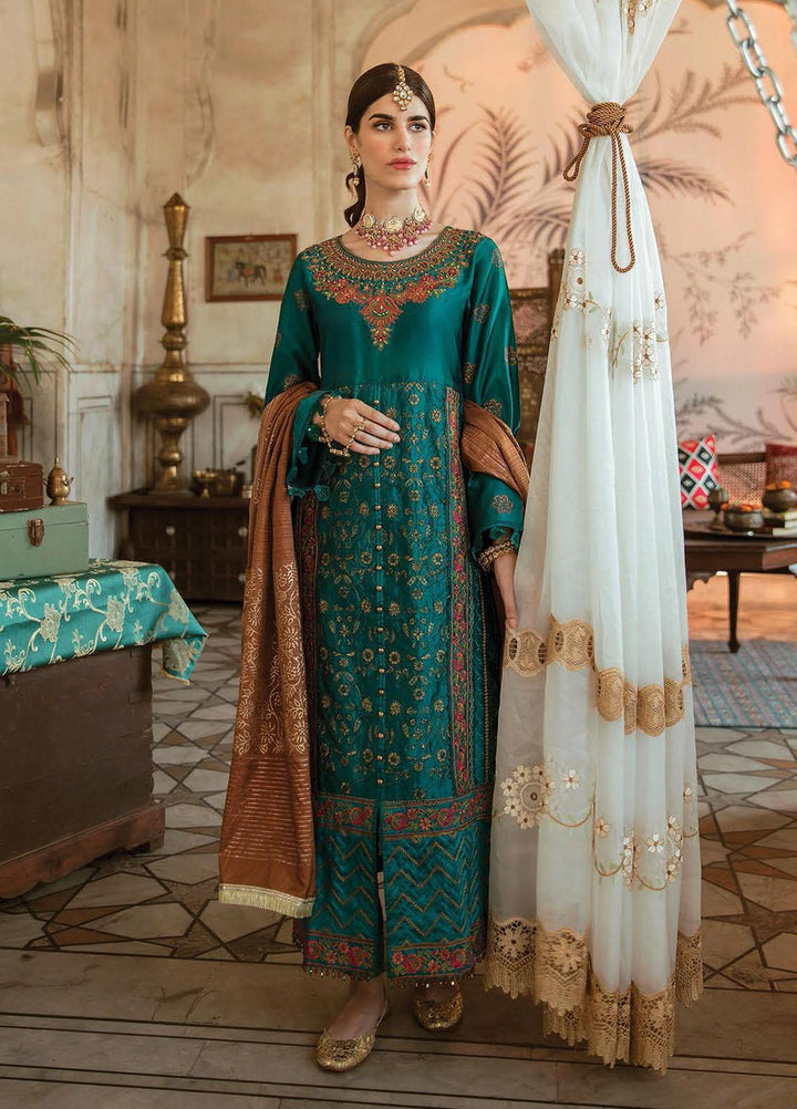 RajBari Embroidered Chikankari Suits Unstitched 3 Piece RB21PC 06A - Winter Collection