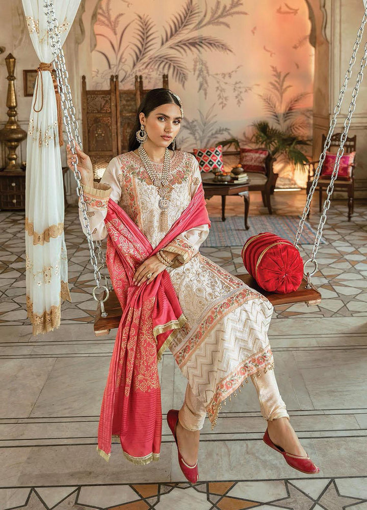 RajBari Embroidered Chikankari Suits Unstitched 3 Piece RB21PC 06B - Winter Collection
