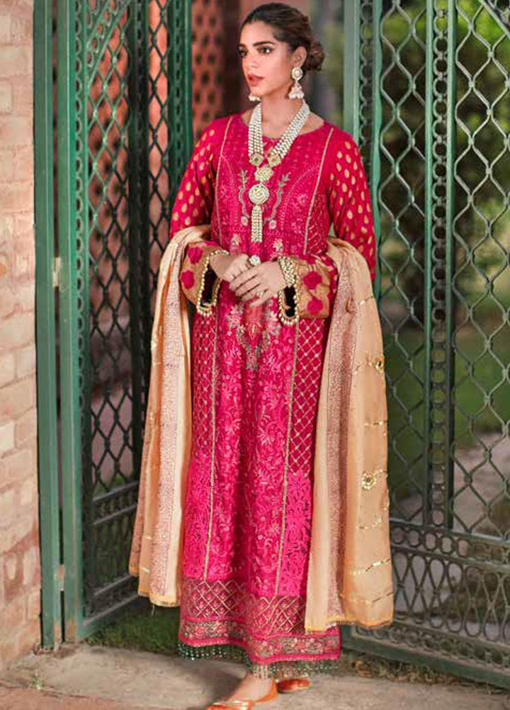 RajBari Embroidered Viscose Silk Suits Unstitched 3 Piece RB22FW 2A - Luxury Collection
