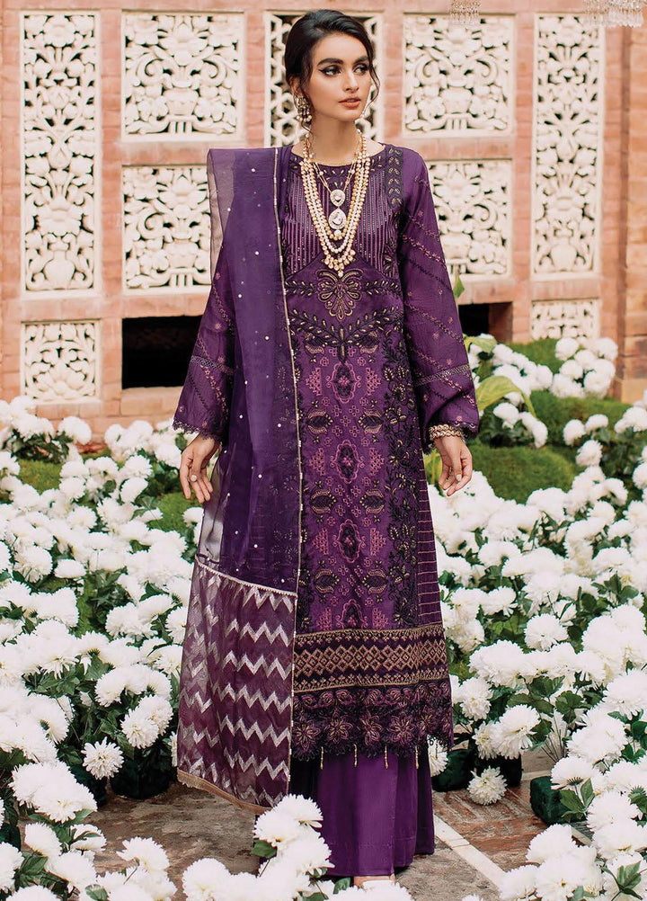 RajBari Embroidered Cotton Silk Suits Unstitched 3 Piece RB22FW 6A - Luxury Collection