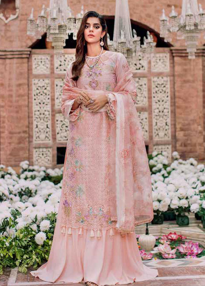 RajBari Embroidered Chikankari Suits Unstitched 3 Piece RB22FW 7A - Luxury Collection