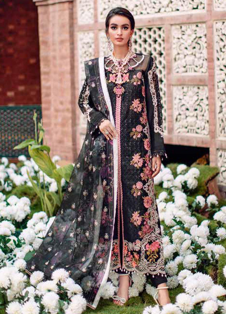 RajBari Embroidered Chikankari Suits Unstitched 3 Piece RB22FW 7B - Luxury Collection