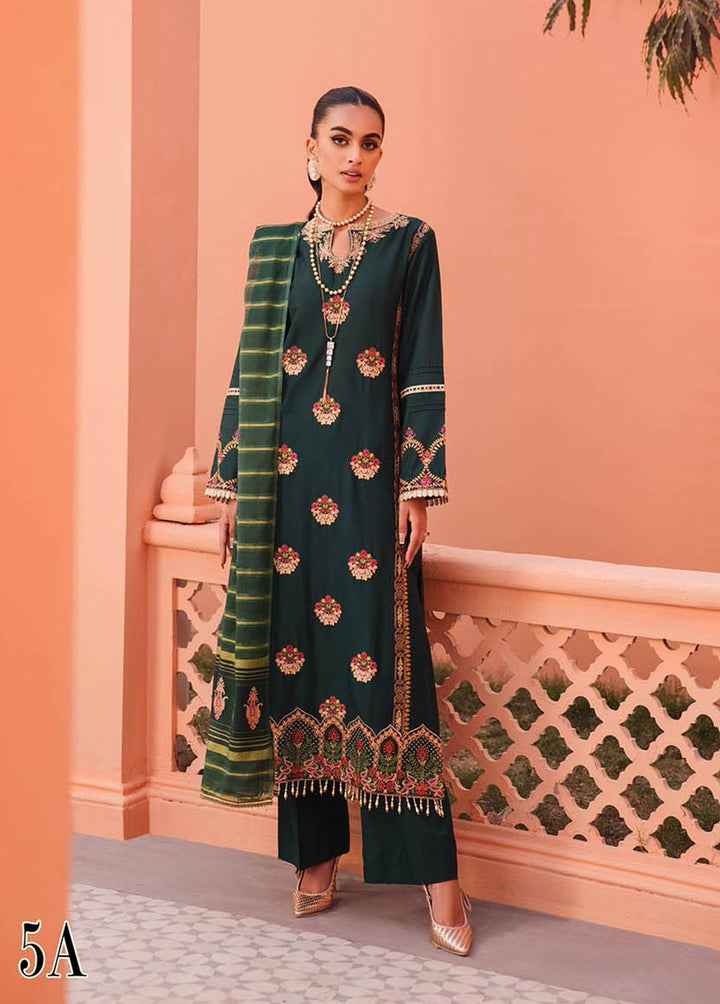 RajBari Embroidered Jacquard Suits Unstitched 3 Piece RB23F 5A - Luxury Collection