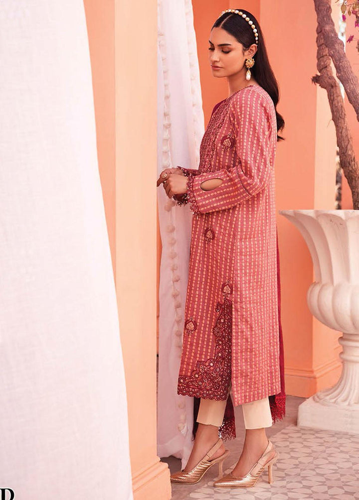 RajBari Embroidered Jacquard Suits Unstitched 3 Piece RB23F 7B - Luxury Collection