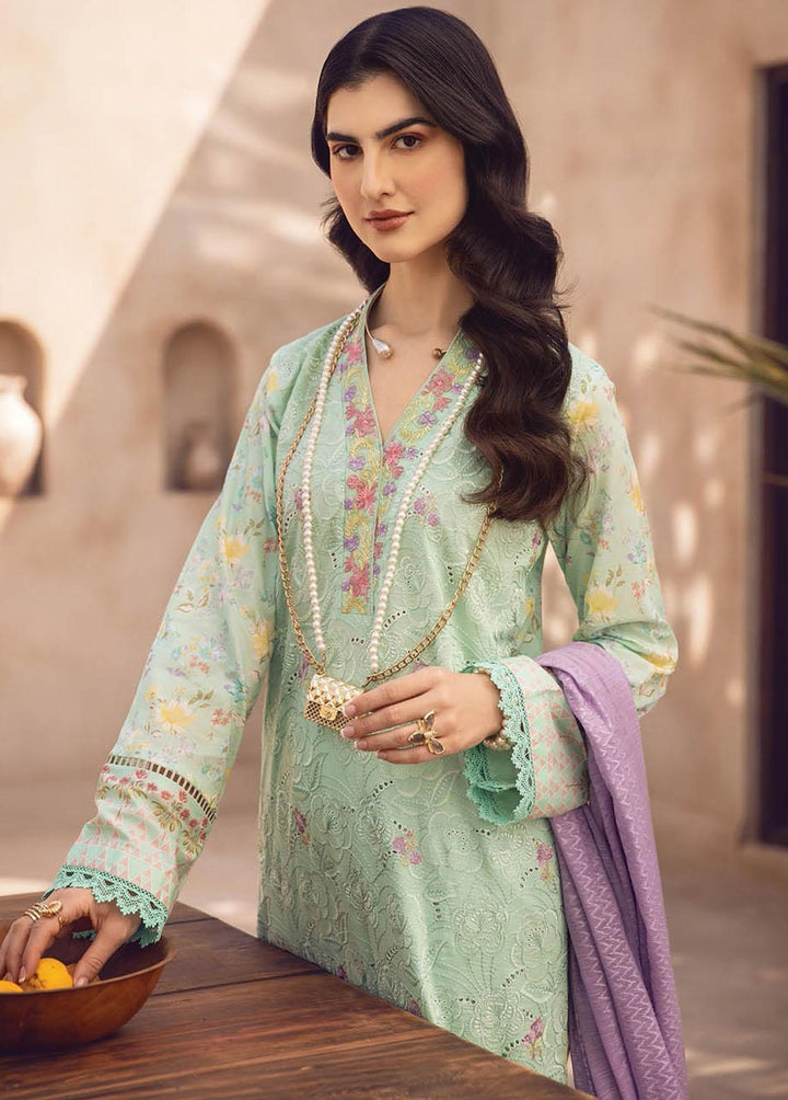 RajBari Embroidered Chikankari Suits Unstitched 3 Piece RB23CK 1A - Premium Collection