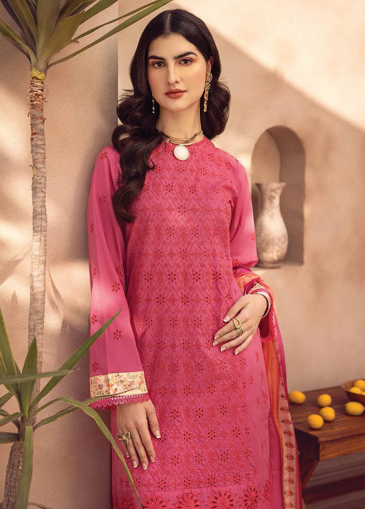 RajBari Embroidered Chikankari Suits Unstitched 3 Piece RB23CK 3B - Premium Collection