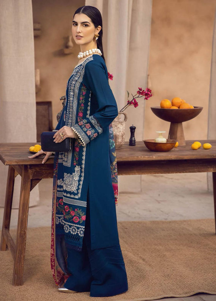 RajBari Embroidered Chikankari Suits Unstitched 3 Piece RB23CK 5A - Premium Collection