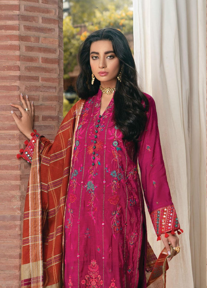 RajBari Embroidered Chanderi Suits Unstitched 3 Piece RB21F 2A - Festive Collection