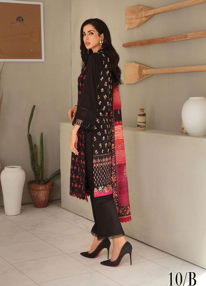 RajBari Embroidered Lawn Suits Unstitched 3 Piece RB21SS 10B - Spring / Summer Collection