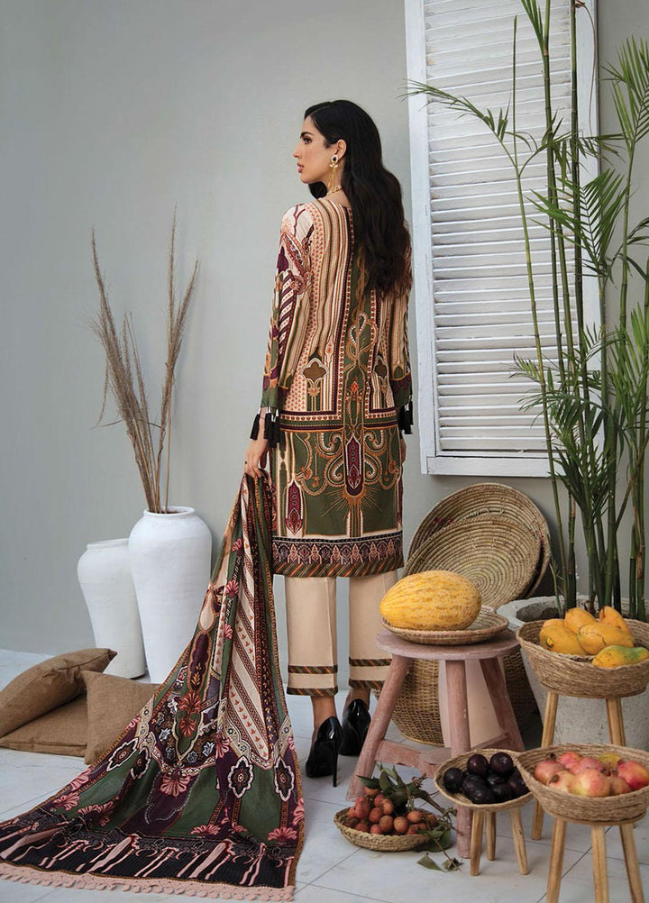 RajBari Embroidered Lawn Suits Unstitched 3 Piece RB21SS 3B - Spring / Summer Collection