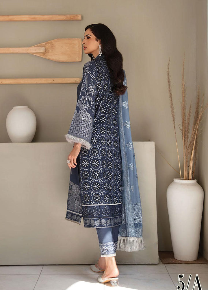 RajBari Embroidered Lawn Suits Unstitched 3 Piece RB21SS 5A - Spring / Summer Collection