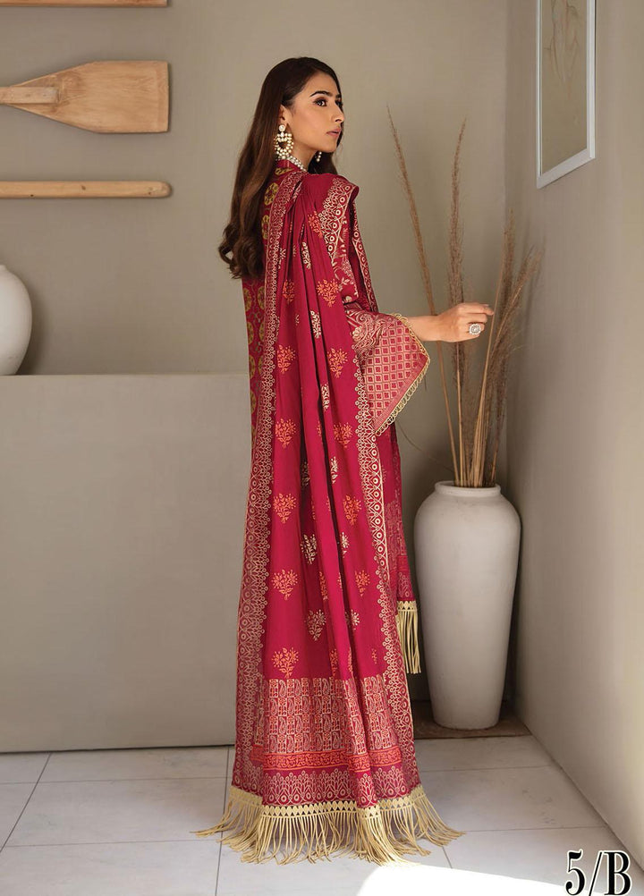 RajBari Embroidered Lawn Suits Unstitched 3 Piece RB21SS 5B - Spring / Summer Collection