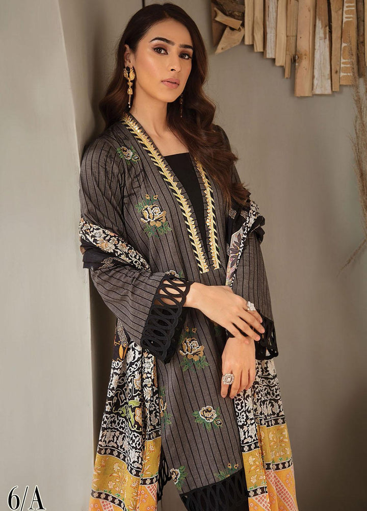 RajBari Embroidered Lawn Suits Unstitched 3 Piece RB21SS 6A - Spring / Summer Collection