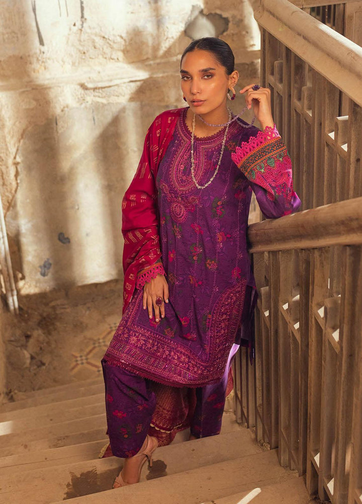 RajBari Embroidered Khaddar Suits Unstitched 3 Piece RB22WE 3B - Winter Collection