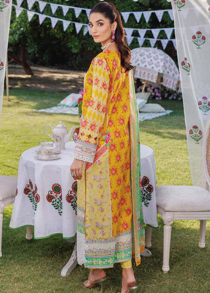 RajBari Printkari Embroidered Lawn Suit Unstitched 3 Piece RB24P 1A - Summer Collection