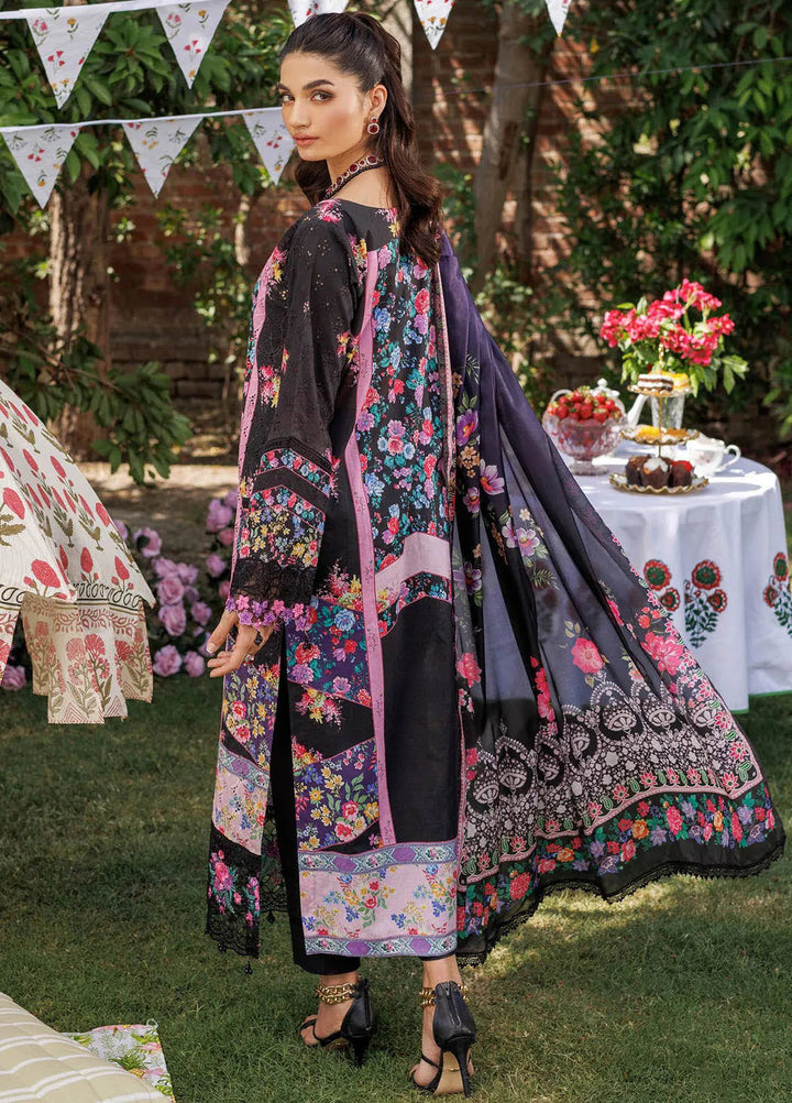 RajBari Printkari Embroidered Lawn Suit Unstitched 3 Piece RB24P 3A - Summer Collection