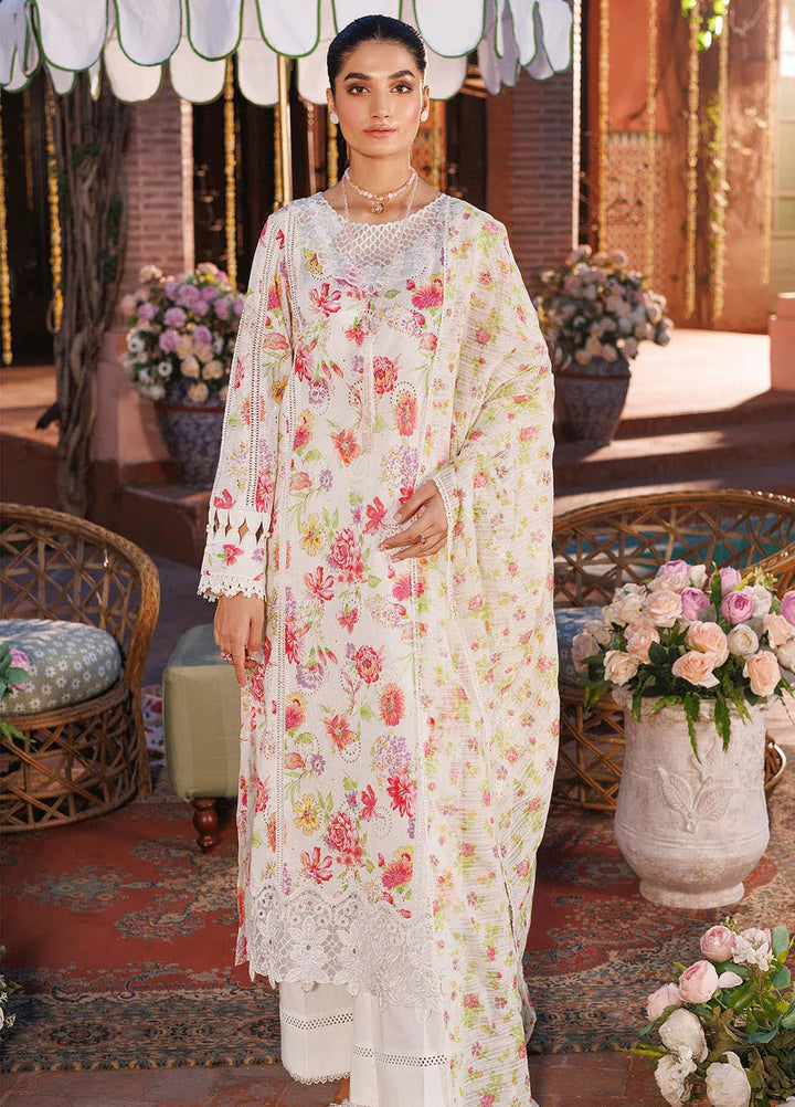 RajBari Printkari Embroidered Lawn Suit Unstitched 3 Piece RB24P 6B - Summer Collection