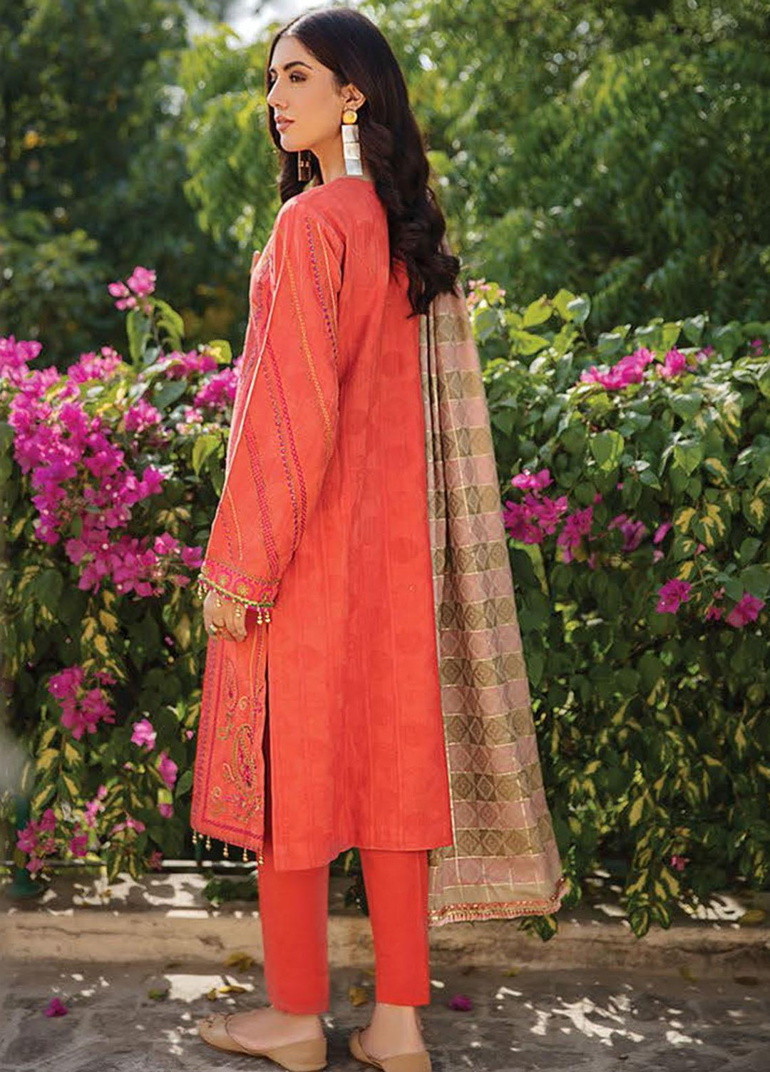 RajBari Embroidered Khaddar Suits Unstitched 3 Piece RB21W 5B - Winter Collection