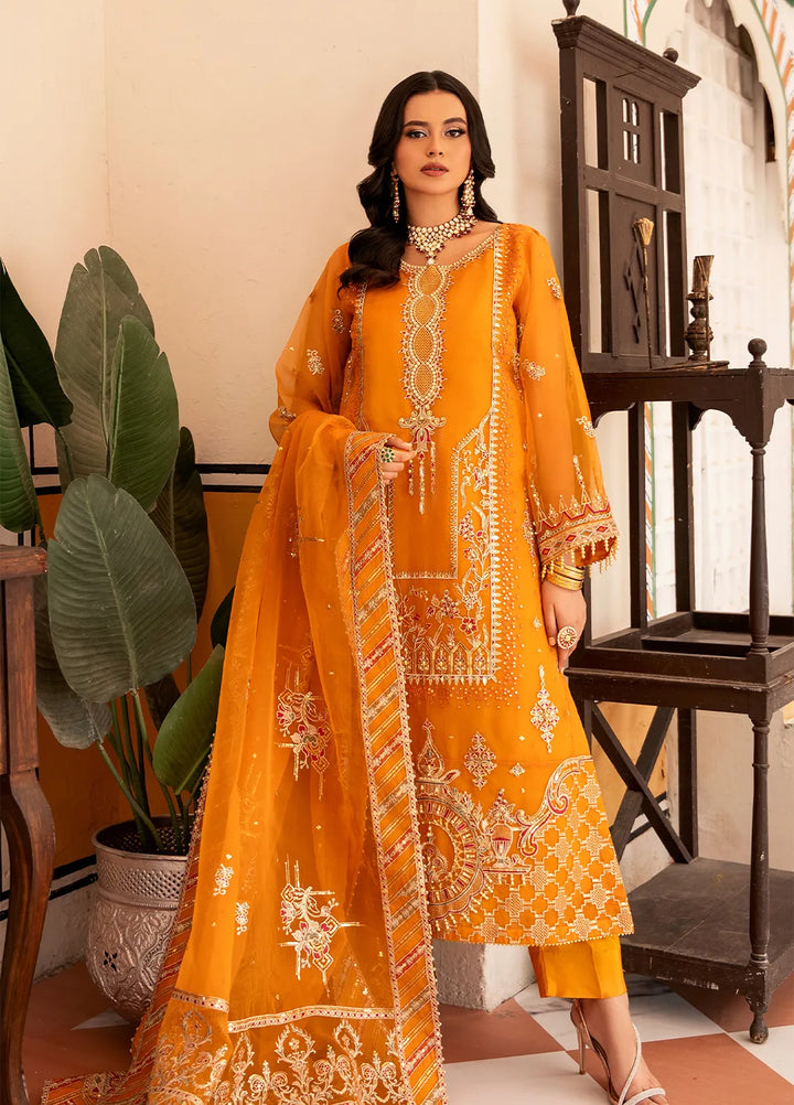 Rajwani by HM Pret Embroidered Organza 3 Piece Suit Nazneen