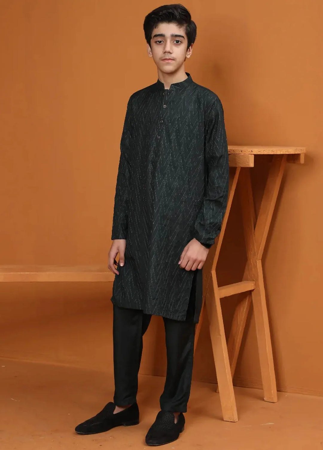 Rang By Ahmad Raza Wash N Wear Embroidered Boys Kurta Pajama -  AR8008
