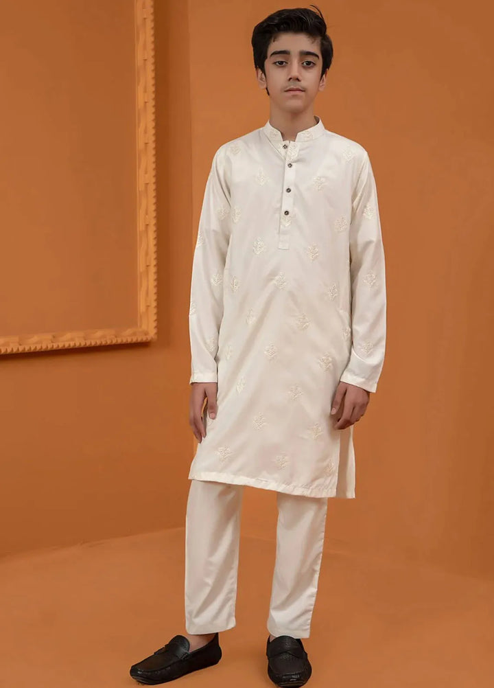 Rang By Ahmad Raza Wash N Wear Embroidered Boys Kurta Pajama -  AR8009