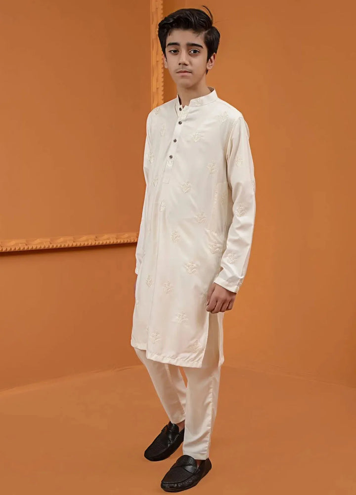 Rang By Ahmad Raza Wash N Wear Embroidered Boys Kurta Pajama -  AR8009