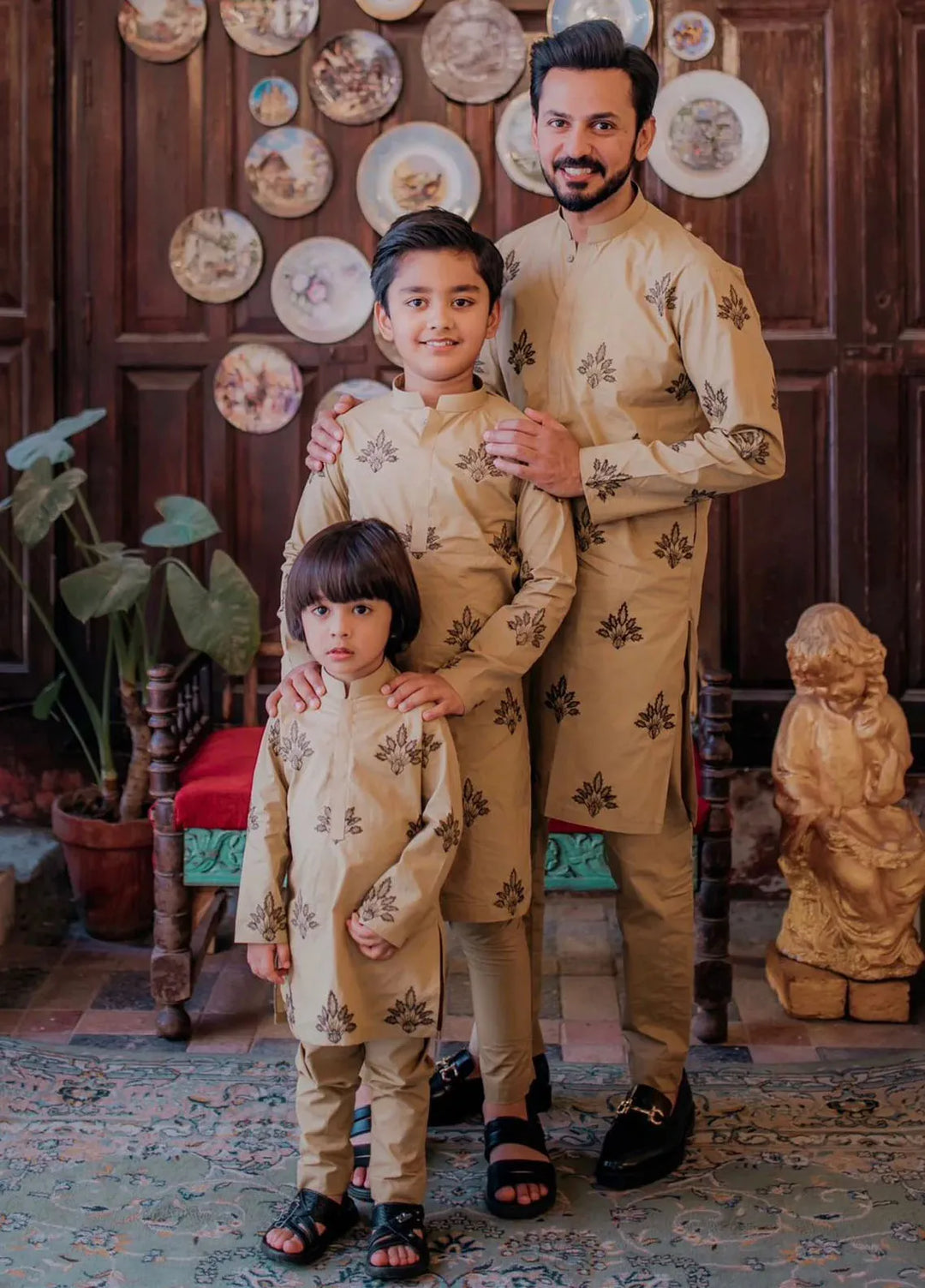 Rang By Ahmad Raza Wash N Wear Embroidered Boys Kurta Pajama -  AR8010