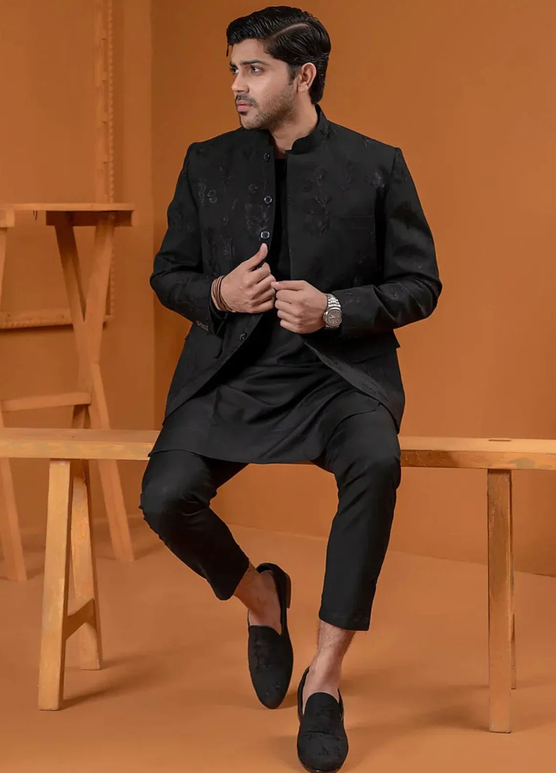 Ahmad Raza Pret Embroidered Wash N Wear 3 Piece Suit AR-9001