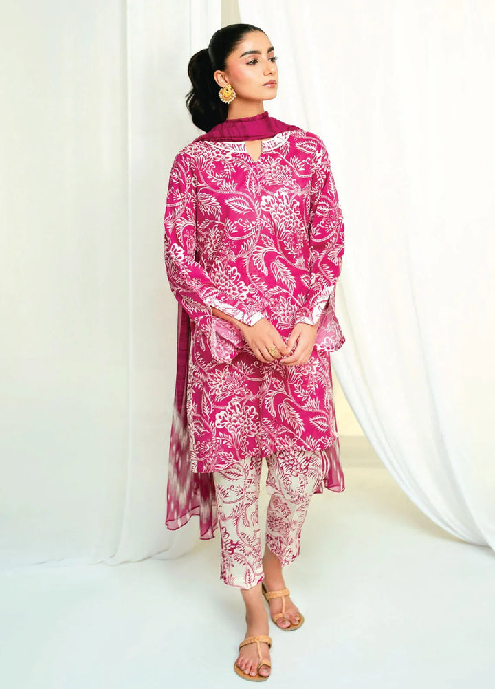 Rang e Bahar by Humdum Embroidered Lawn Suits Unstitched 3 Piece HD25RB D-02 - Summer Collection