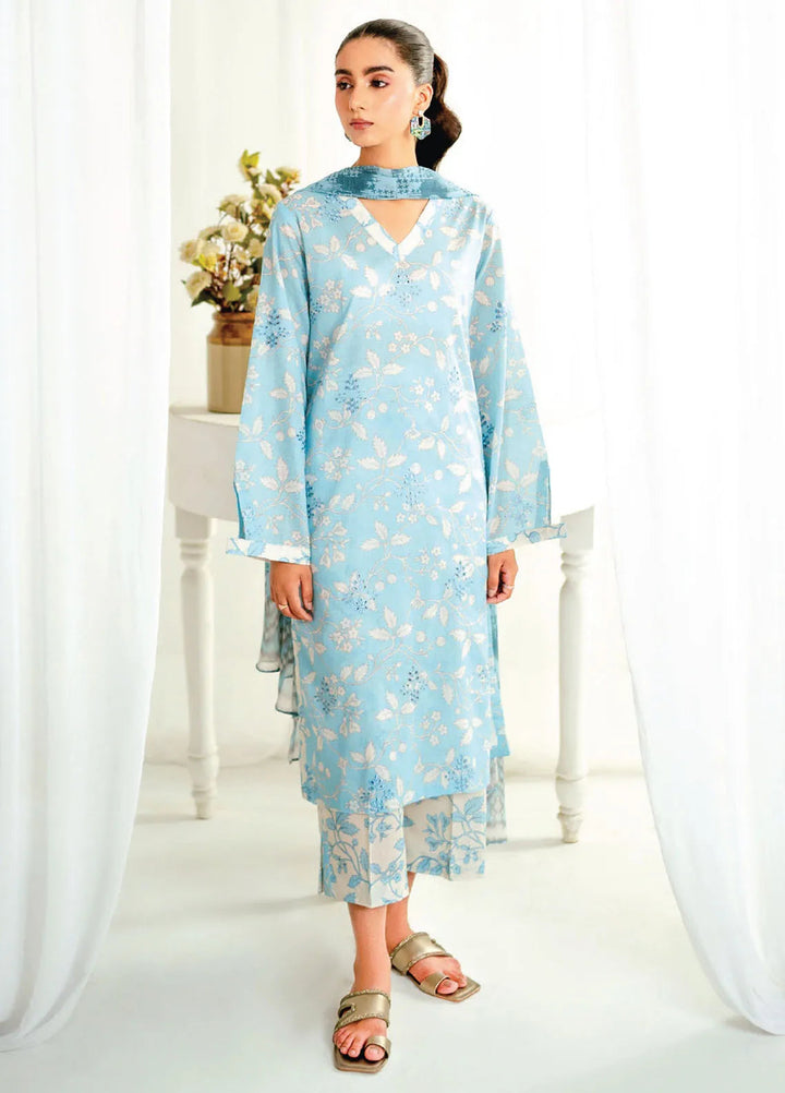 Rang e Bahar by Humdum Embroidered Lawn Suits Unstitched 3 Piece HD25RB D-03 - Summer Collection