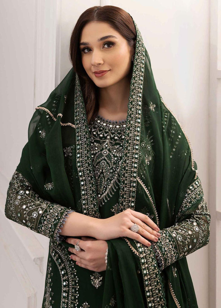 Rang-E-Mehr By Alizeh Fashion Embroidered Chiffon Suits Unstitched 3 Piece AFB23RM Zar - Luxury Collection