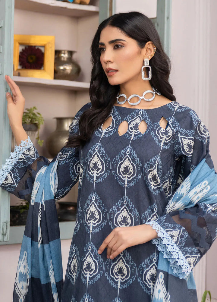 Rang E Noor By Humdum Printed Lawn Suit Unstitched 3 Piece HD24R D-01 - Summer Collection