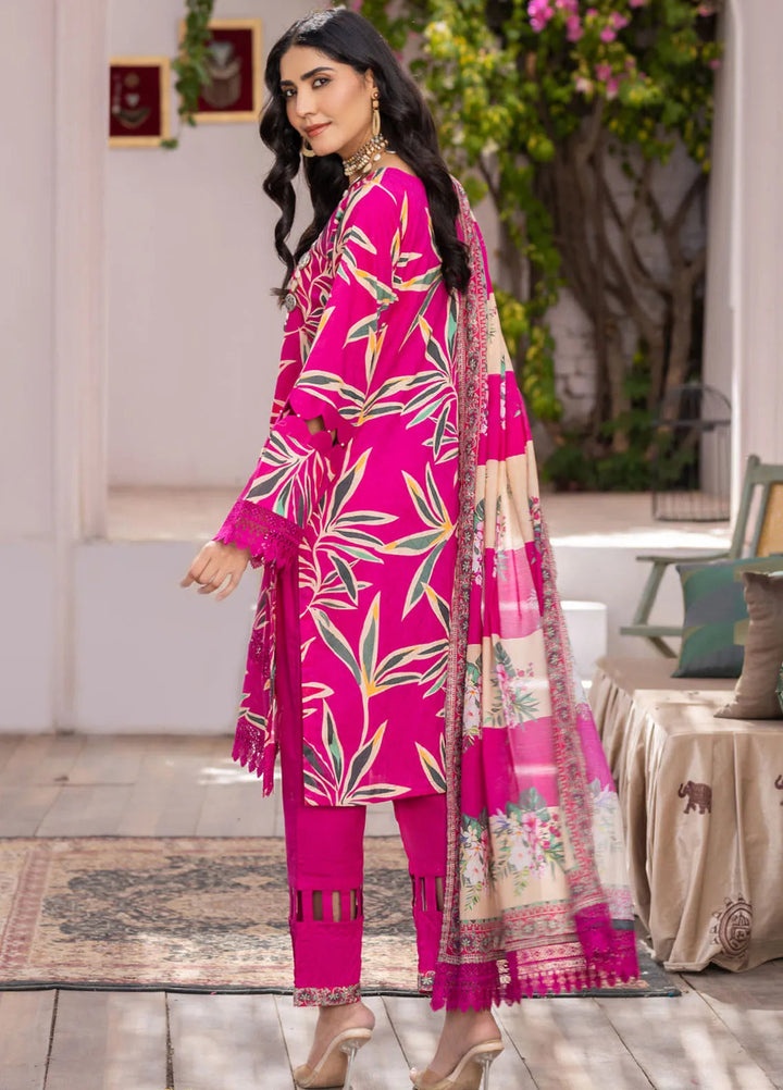 Rang E Noor By Humdum Printed Lawn Suit Unstitched 3 Piece HD24R D-02 - Summer Collection