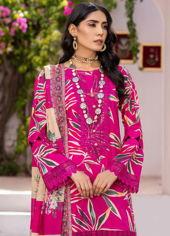 Rang E Noor By Humdum Printed Lawn Suit Unstitched 3 Piece HD24R D-02 - Summer Collection