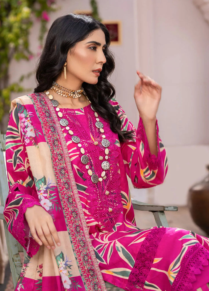 Rang E Noor By Humdum Printed Lawn Suit Unstitched 3 Piece HD24R D-02 - Summer Collection
