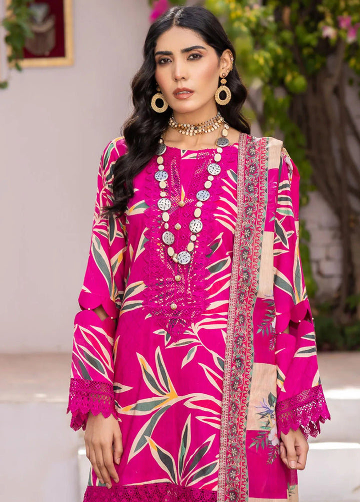 Rang E Noor By Humdum Printed Lawn Suit Unstitched 3 Piece HD24R D-02 - Summer Collection