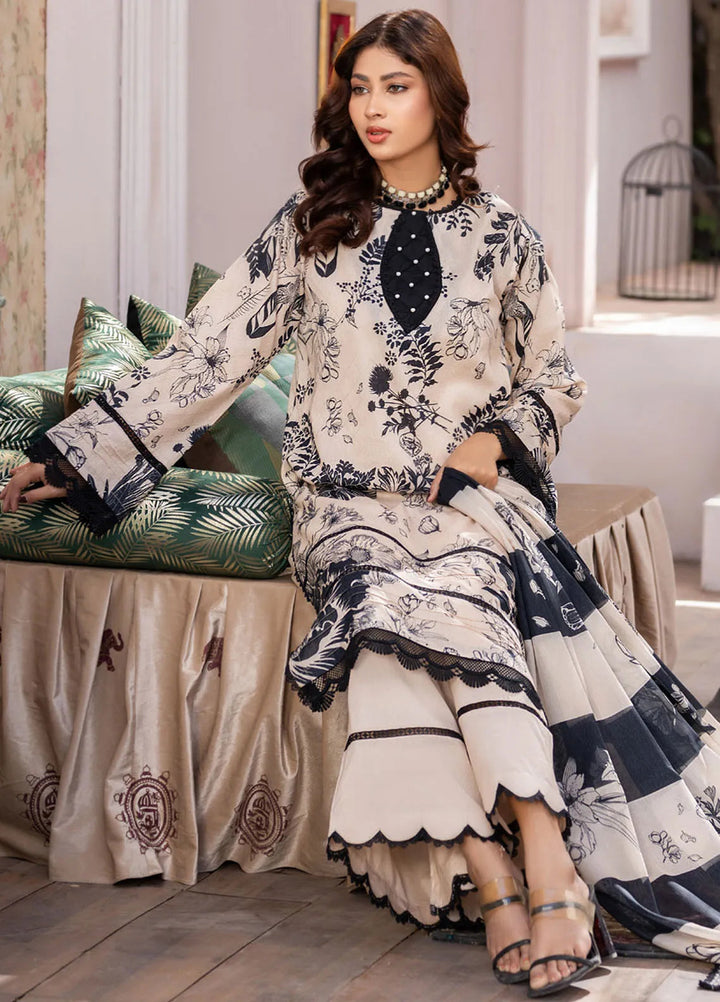 Rang E Noor By Humdum Printed Lawn Suit Unstitched 3 Piece HD24R D-03 - Summer Collection