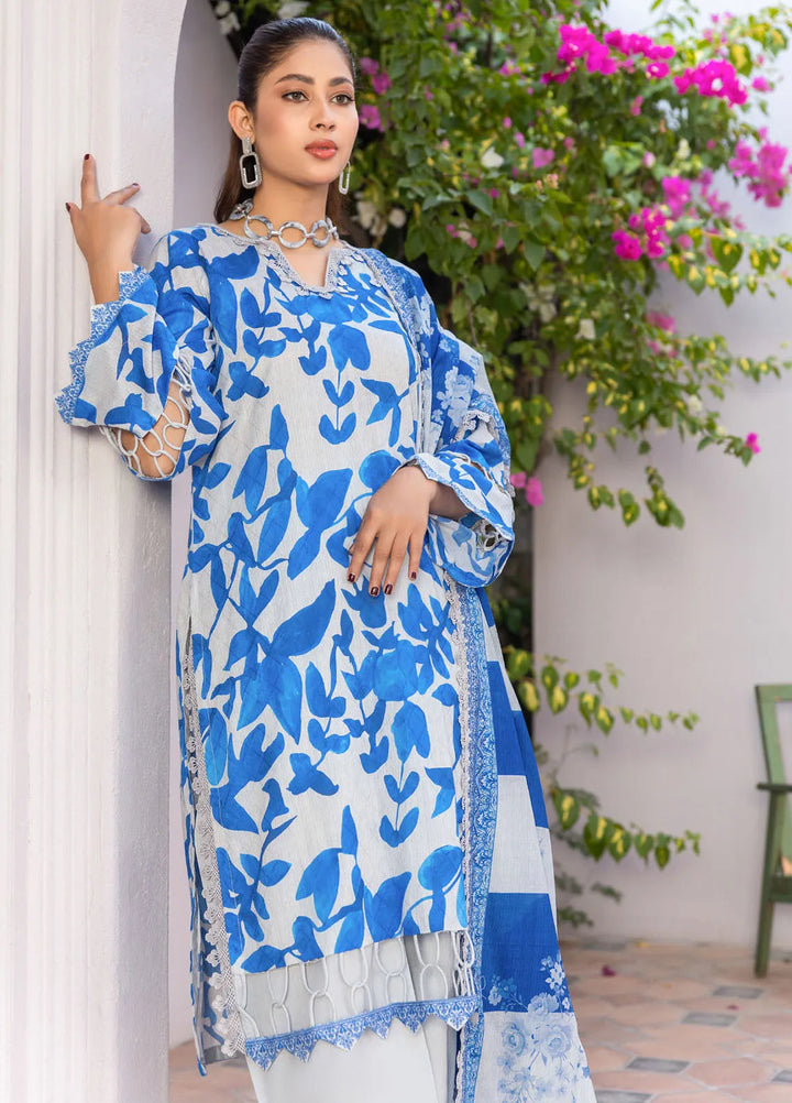 Rang E Noor By Humdum Printed Lawn Suit Unstitched 3 Piece HD24R D-09 - Summer Collection