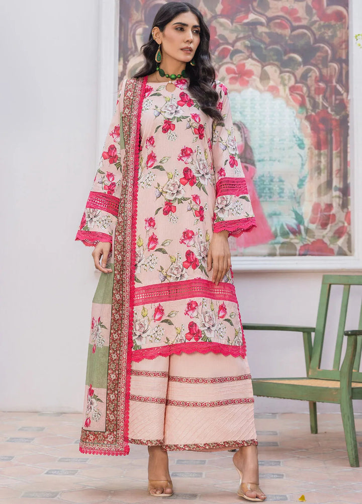 Rang E Noor By Humdum Printed Lawn Suit Unstitched 3 Piece HD24R D-10 - Summer Collection