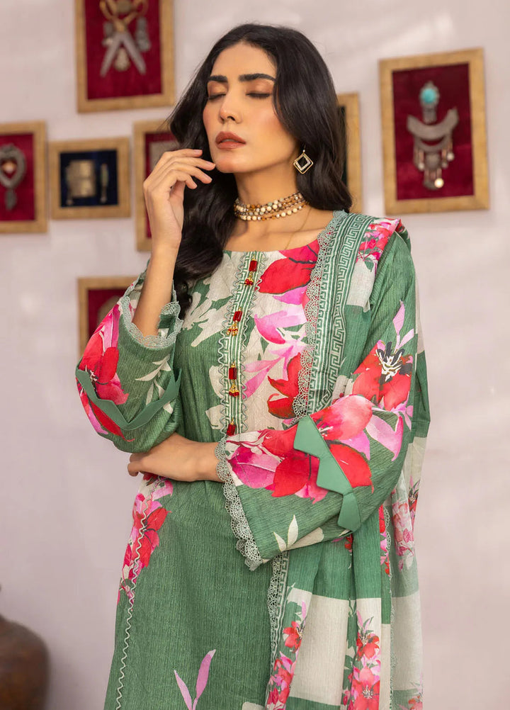 Rang E Noor By Humdum Printed Lawn Suit Unstitched 3 Piece HD24R D-11 - Summer Collection