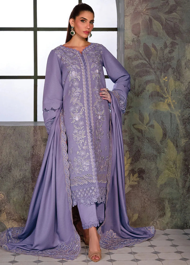 Rang Rasiya Embroidered Karandi Suit Unstitched 3 Piece D-08 Latte - Winter Collection