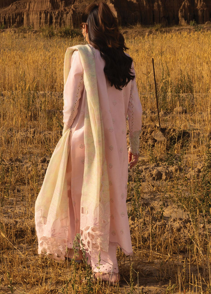 Rang Rasiya Embroidered Lawn Suits Unstitched 3 Piece RR25PE D-01 Nehal - Eid Collection