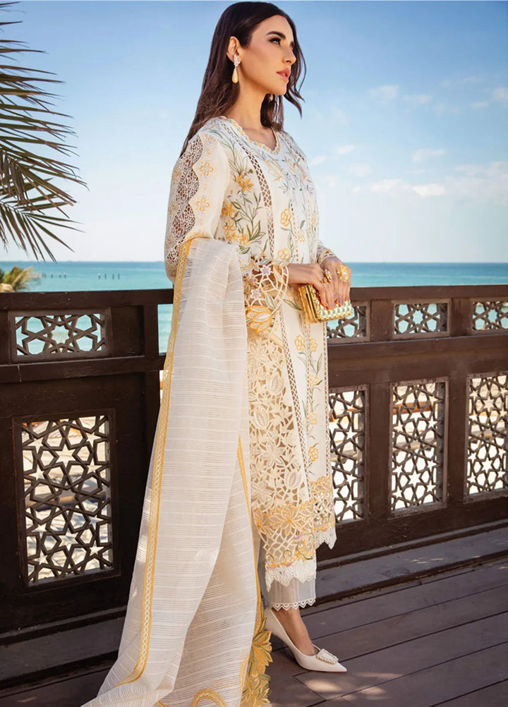 Rang Rasiya Embroidered Lawn Suits Unstitched 3 Piece RR25PS D-07 Nooreh - Summer Collection