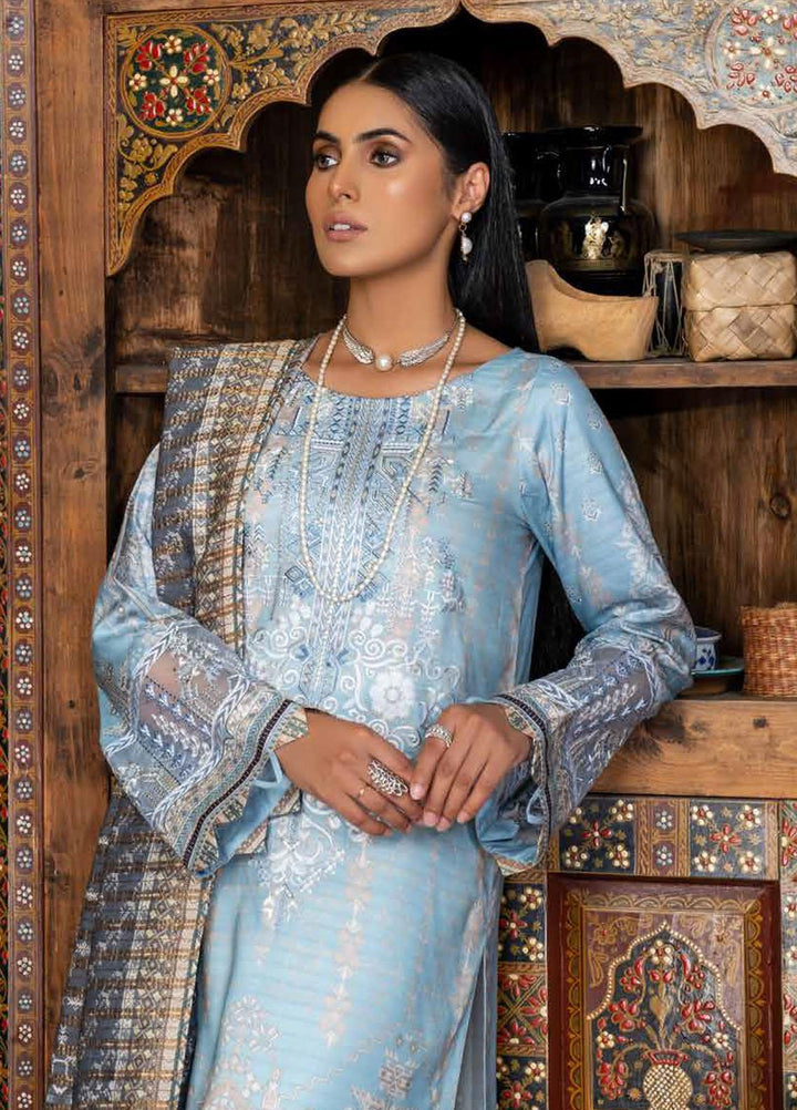 Rang Rasiya Embroidered Dobby Linen Suits Unstitched 3 Piece RR21FW D-636 CHORTTE - Winter Collection