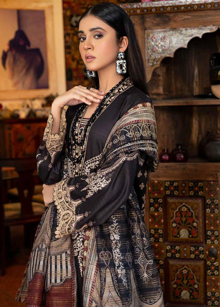 Rang Rasiya Embroidered Dobby Linen Suits Unstitched 3 Piece RR21FW D-637 MAJESTIC - Winter Collection