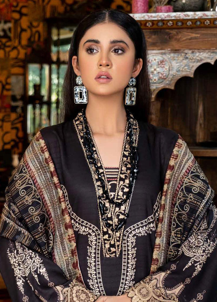 Rang Rasiya Embroidered Dobby Linen Suits Unstitched 3 Piece RR21FW D-637 MAJESTIC - Winter Collection