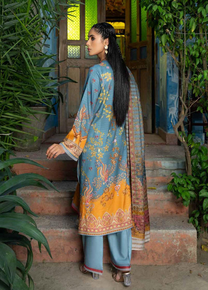 Rang Rasiya Embroidered Dobby Linen Suits Unstitched 3 Piece RR21FW D-638 VEIL - Winter Collection
